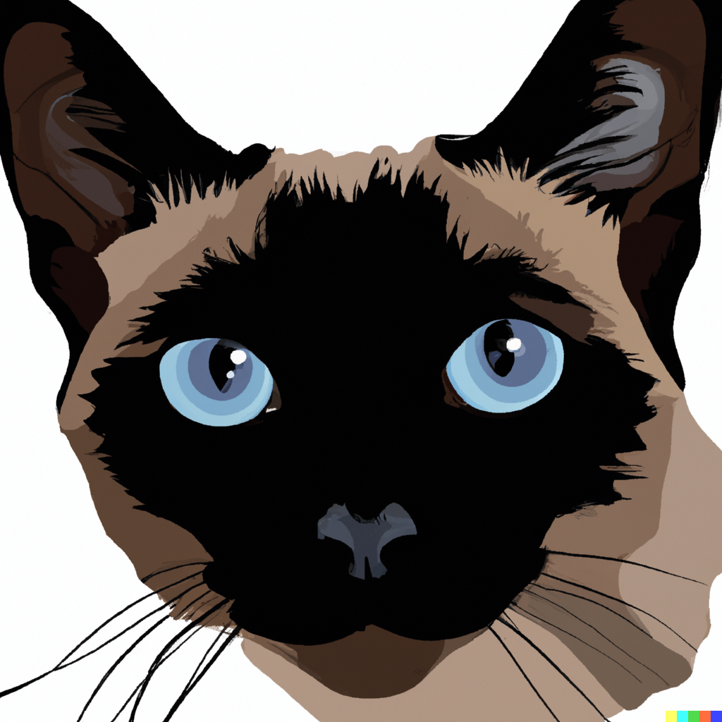 AI-generated image of Phoebe the cat